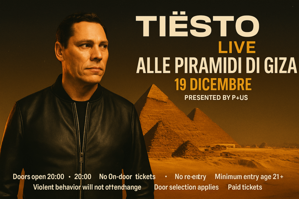 Tiësto live alle Piramidi di Giza