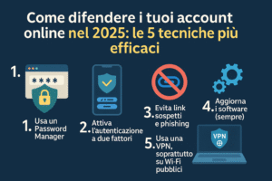 Come difendere i tuoi account online nel 2025