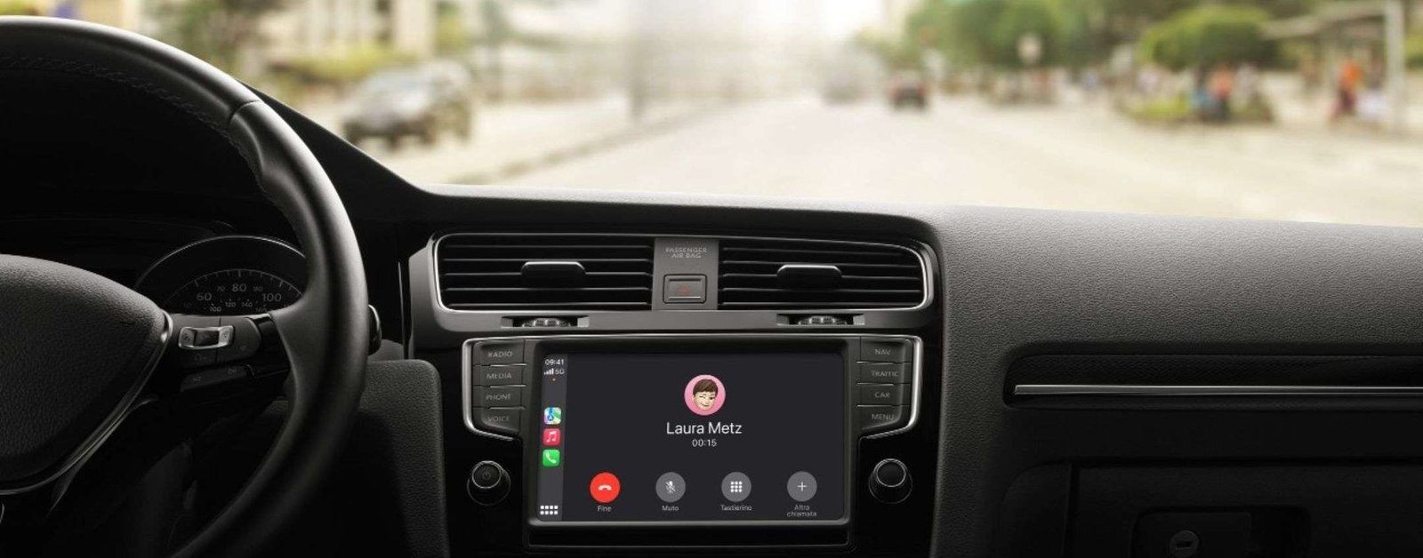 CarPlay supporta i video quando l'auto è parcheggiata