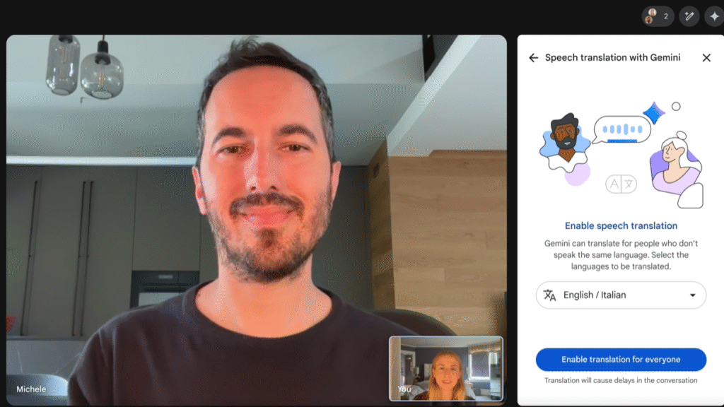 Google Meet traduce le videochiamate in tempo reale (anche in italiano)