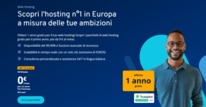 IONOS: website builder economico gratis per un anno