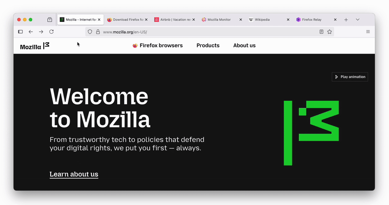 Gruppi di schede con AI: come fare in Firefox 141