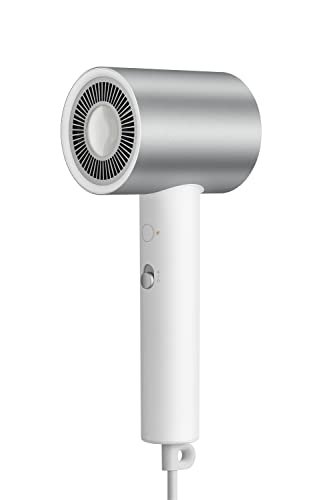 Xiaomi Water Ionic Hair Dryer H500, Asciugacapelli, Trattamento agli ioni d’acqua, Corpo in Metallo, Beccuccio magnetico, Controllo della Temperatura Smart, Filtro dell’aria, Bianco