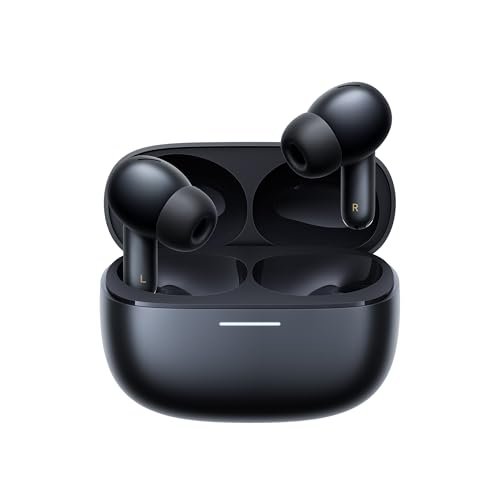 Xiaomi Redmi Buds 6 Pro, Cuffie Bluetooth, Audio dimensionale con tracking del movimento della testa, Hi-Res Audio, Cancellazione attiva del rumore, Comandi Touch, Bilanciamento Alti-Bassi, Nero
