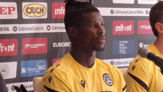 Udinese, Bayo: "Posso giocare in coppia con Davis, so di avere una responsabilità importante" -