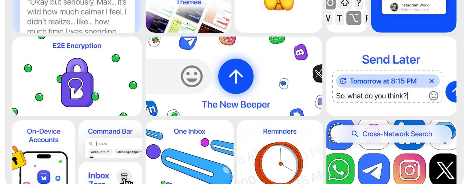Beeper ritorna senza cloud e con abbonamento Plus