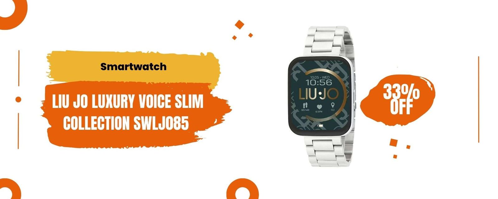 Liu Jo Voice Slim: lo smartwatch glamour ora scontato del 33%