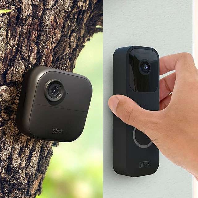 La telecamera Blink Outdoor 4 e il videocitofono smart Blink Video Doorbell