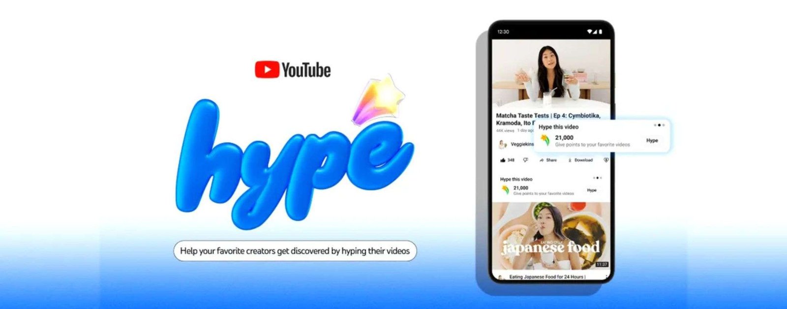 YouTube lancia Hype: il pulsante che fa esplodere i piccoli creator