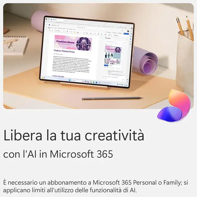 Microsoft 365 integra l'AI per la creatività