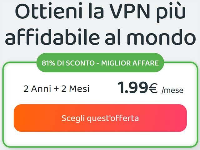 L'offerta per la VPN di Private Internet Access
