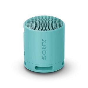 Sony SRS-XB100 – Speaker Wireless Bluetooth, Portatile, Leggero, Compatto, da Esterno, IP67 Resistente Acqua e Polvere, Batteria da 16 ore, Cinturino Versatile, Chiamate in Vivavoce – Blu