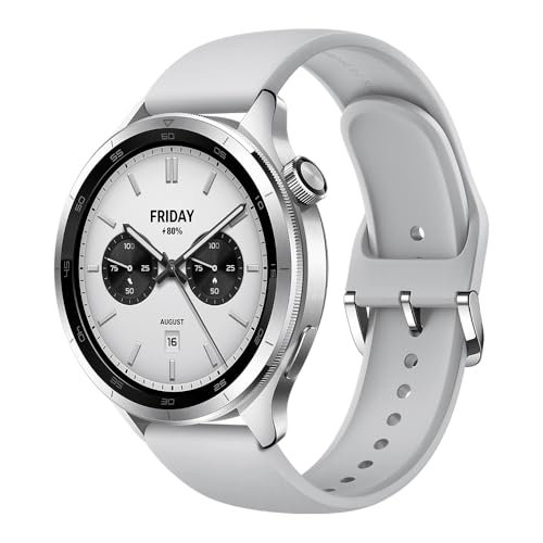 Xiaomi Watch S4, Smartwatch, Corona Rotante, Ghiera Intercambiabile, Schermo AMOLED da 1.43″, Fino a 15 giorni di autonomia, Monitoraggio Salute, HyperOS 2.0, 150+ modalità sportive, Argento