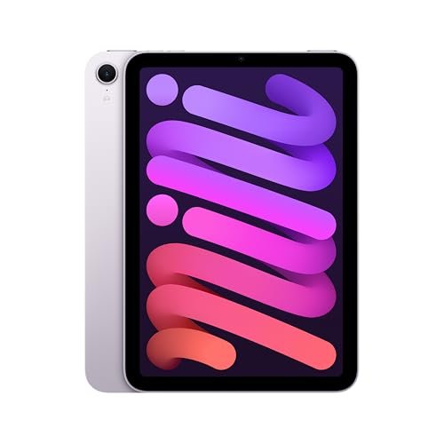 Apple iPad mini con chip A17 Pro: Progettato per Apple Intelligence, display Liquid Retina da 8,3”, 128GB, Wi Fi 6E, fotocamera da 12MP, un giorno intero di batteria – Viola