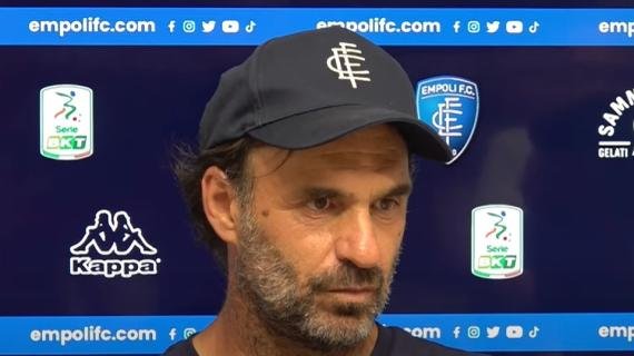Empoli, Pagliuca: "Pensare ora a un obiettivo diverso alla permanenza in B è cosa stupida" -