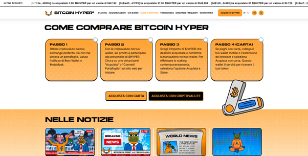 Come acquistare Bitcoin Hyper ($HYPER): guida passo-passo