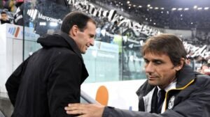 Per lo scudetto è Allegri contro Conte e Il Mattino titola in taglio alto: "Attenti a quei due" -