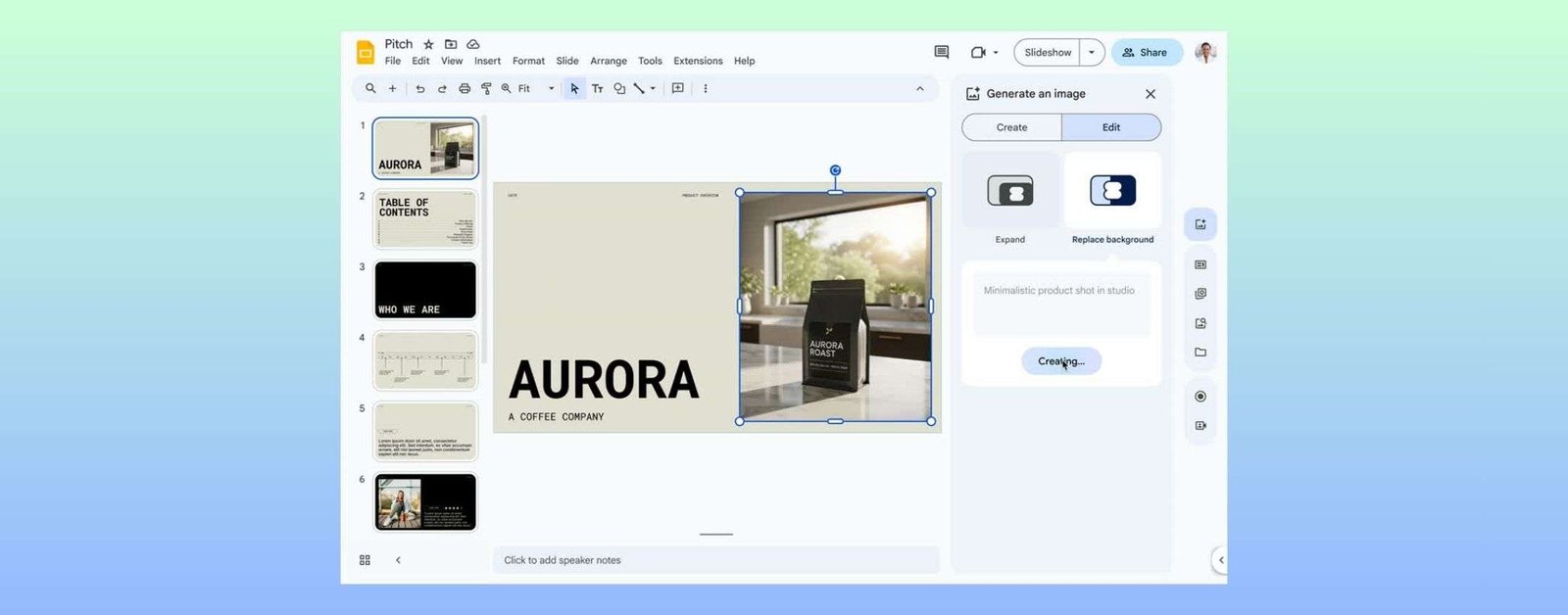 Google Slides e Vids, sfondi AI con un clic grazie a Gemini