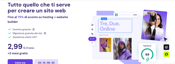 Hostinger: website builder con AI per creare il tuo sito a 2,99€/mese