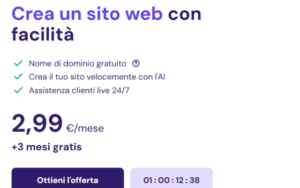 L’AI che crea il tuo sito in pochi clic: scopri Hostinger a soli 2,99€ al mese