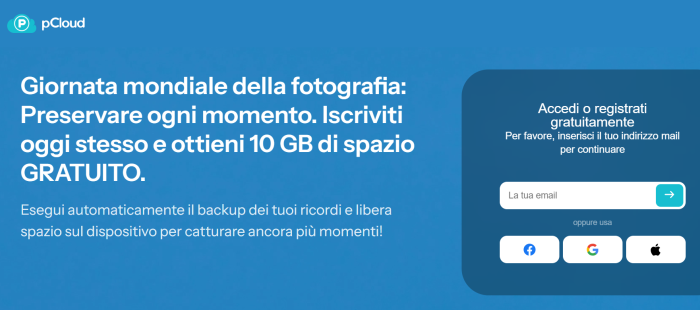 Giornata Mondiale della Fotografia: metti i tuoi scatti al sicuro con pCloud