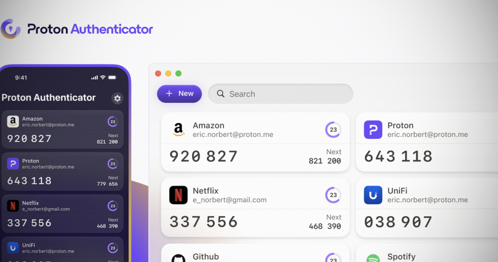 Proton Authenticator, la nuova app 2FA multipiattaforma che sfida Google e Microsoft