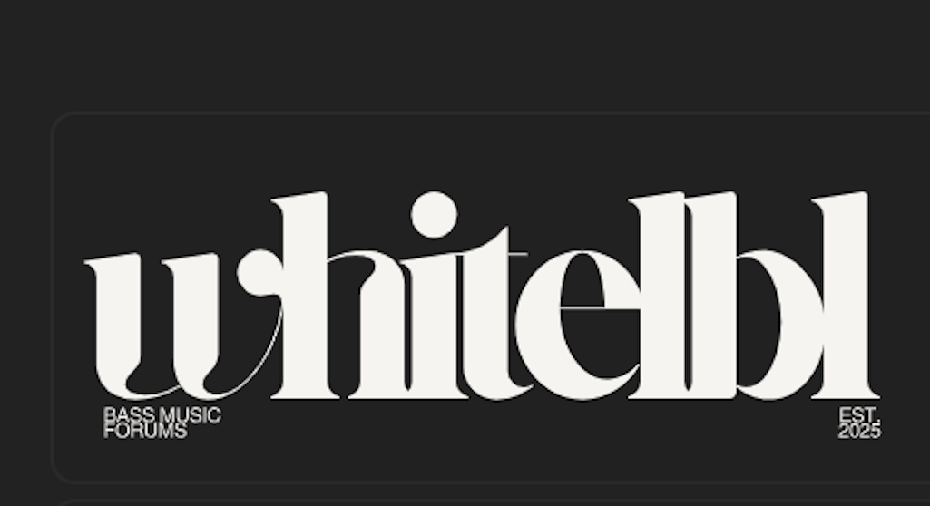 New bass music forum, WHITELBL, to become 'dedicated place for the community to exist' · News ⟋ RA