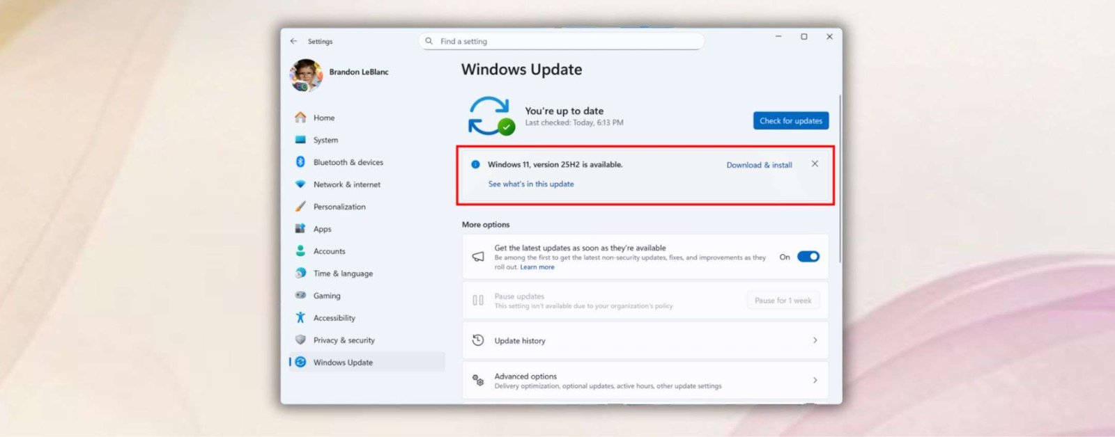 Microsoft rilascia Windows 11 versione 25H2, le novità (poche)