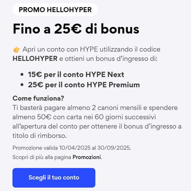 La promo HELLOHYPER di HYPE