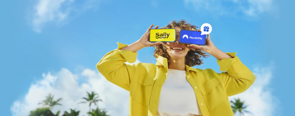 La combo di viaggio perfetta: attiva una eSIM Saily, ricevi NordVPN in regalo