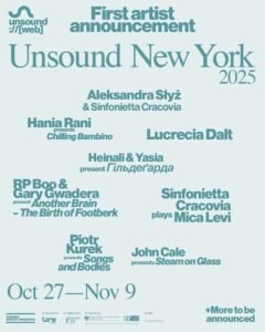 Unsound New York reveals first wave of names for 2025 · News ⟋ RA