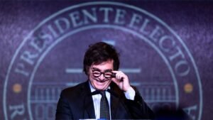 Il candidato alle elezioni in Argentina Javier Milei