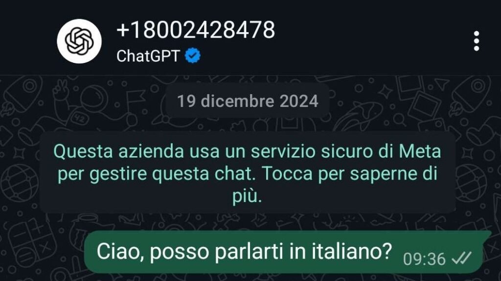 ChatGPT su WhatsApp non funzionerà più dal prossimo 15 gennaio