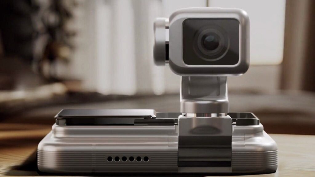 Lo smartphone Honor con un braccio robotico
