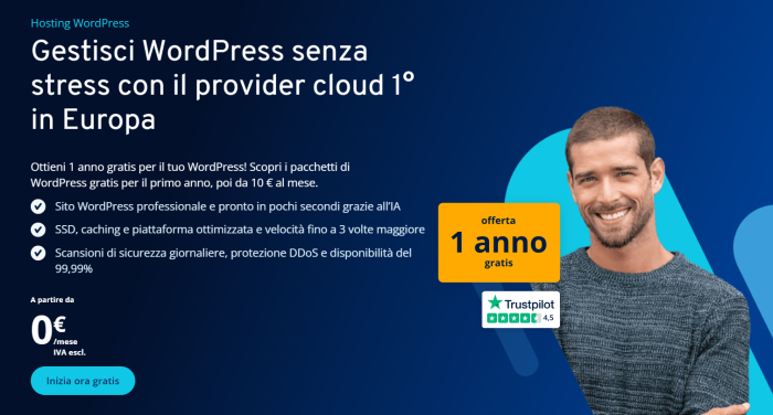Con IONOS uno dei migliori hosting WordPress è gratis per un anno