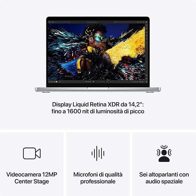 Le caratteristiche del MacBook Pro con chip Apple M4 Pro