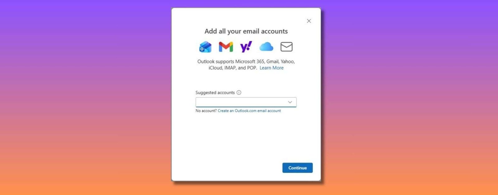 Microsoft semplifica l'aggiunta di account iCloud a Outlook