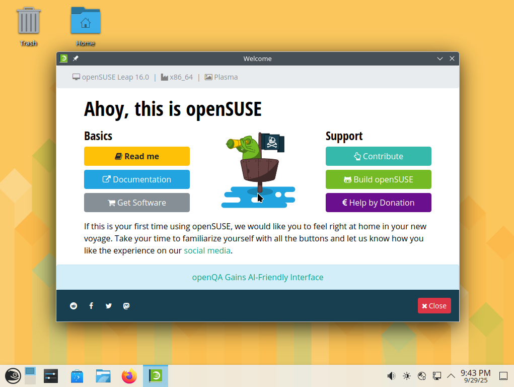 openSUSE Leap 16