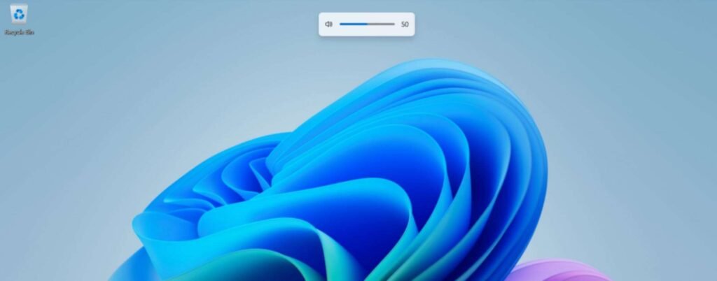 Windows 11, spostare l'indicatore del volume e della luminosità