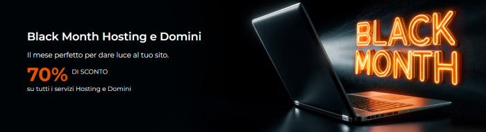 Aruba lancia il suo Black Friday: sconti del 70% su hosting e domini