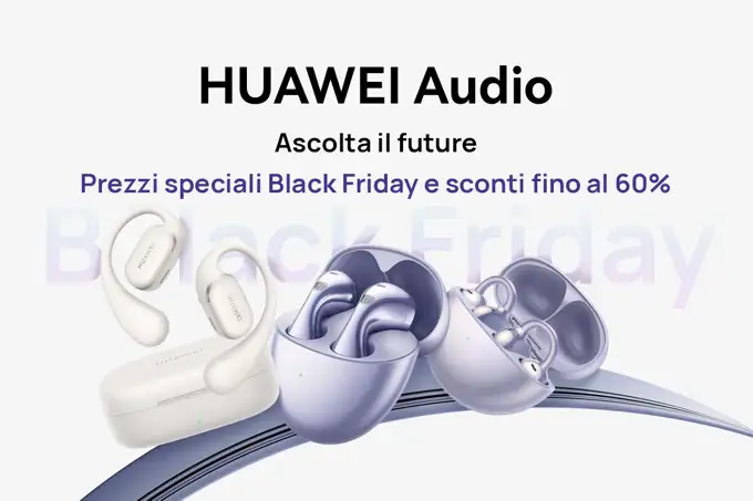 Black Friday, con Huawei l'occasione &egrave; open-ear grazie ai FreeClip
