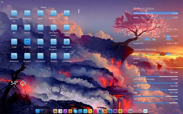 L'interfaccia di Bluestar Linux