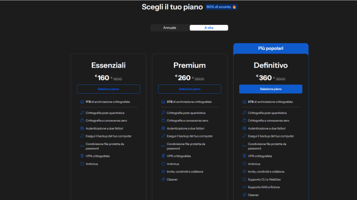Con il Black Friday di Internxt hai cloud storage a vita con il 90% di sconto