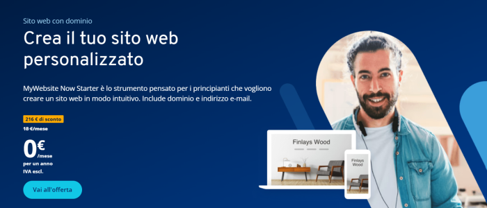 Sito web gratis e online con pochi clic? IONOS è il provider giusto