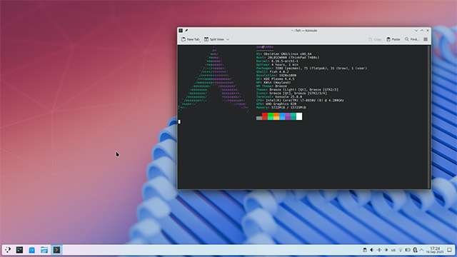 L'interfaccia di ObsidianOS
