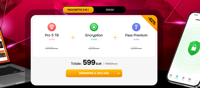 Black Friday pCloud: maxi-sconti sul cloud a vita e bundle con tool extra