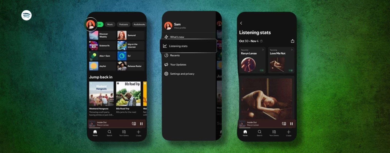 Spotify lancia le statistiche settimanali per tutti gli utenti
