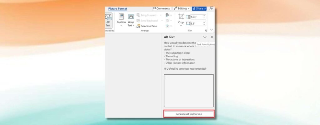 Su Word e PowerPoint arriva il testo alternativo generato dall'AI