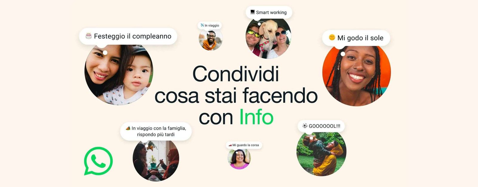 WhatsApp lancia Informazioni: status come le Instagram Notes