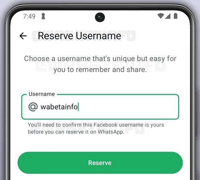 Come funzionerà la prenotazione degli username su WhatsApp